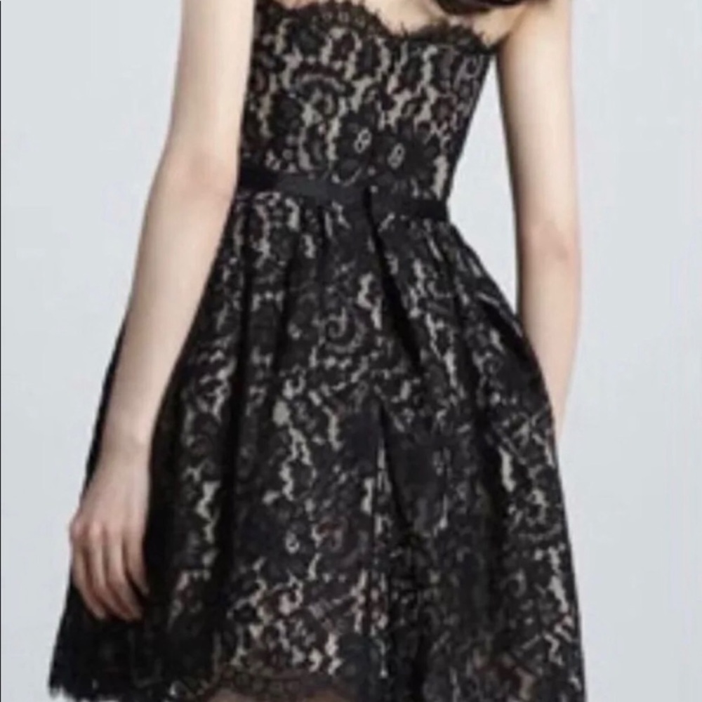 NWT Robert Rodriquez Neiman Marcus for Target Lace Strapless Dress - Picture 2 of 9